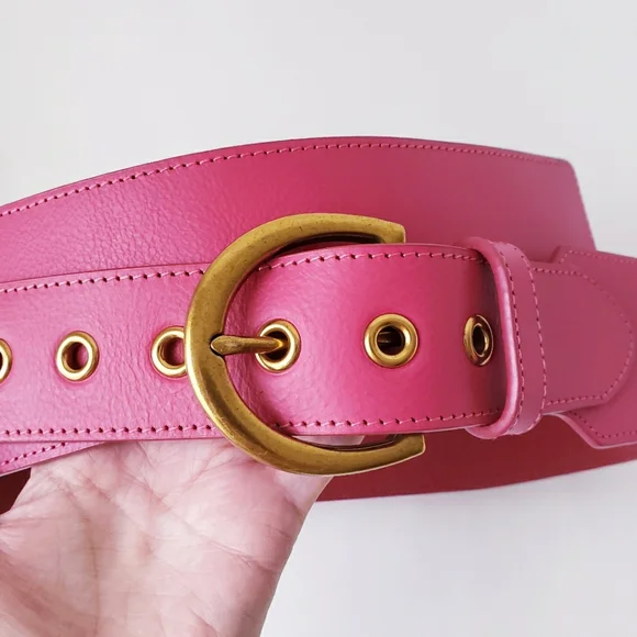 Accessories | Raspberry Pink Wide Leather Belt | Poshmark display picture 1